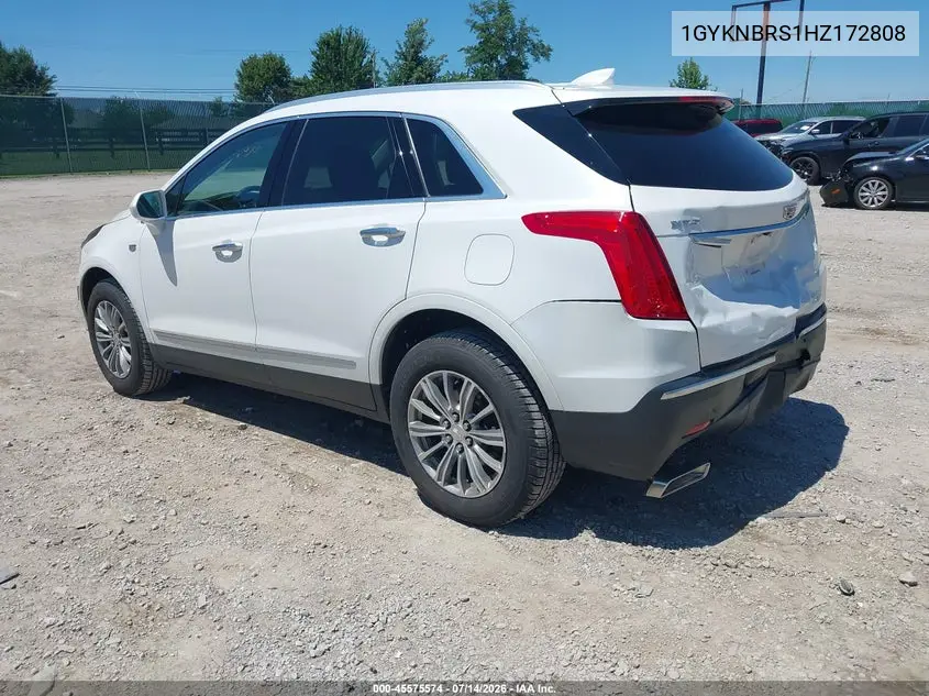 2017 Cadillac Xt5 Luxury VIN: 1GYKNBRS1HZ172808 Lot: 45575574