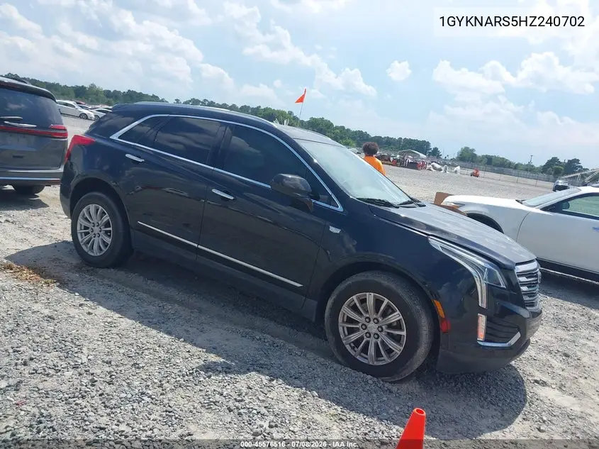 2017 Cadillac Xt5 Standard VIN: 1GYKNARS5HZ240702 Lot: 45576516