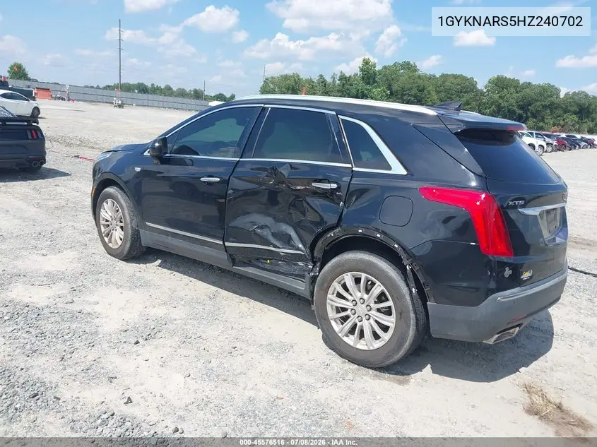 2017 Cadillac Xt5 Standard VIN: 1GYKNARS5HZ240702 Lot: 45576516