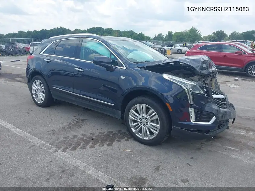 2017 Cadillac Xt5 Premium Luxury VIN: 1GYKNCRS9HZ115083 Lot: 45578014