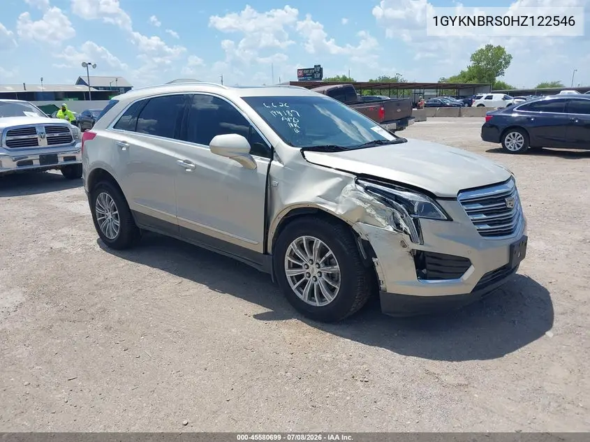 2017 Cadillac Xt5 Luxury VIN: 1GYKNBRS0HZ122546 Lot: 45580699