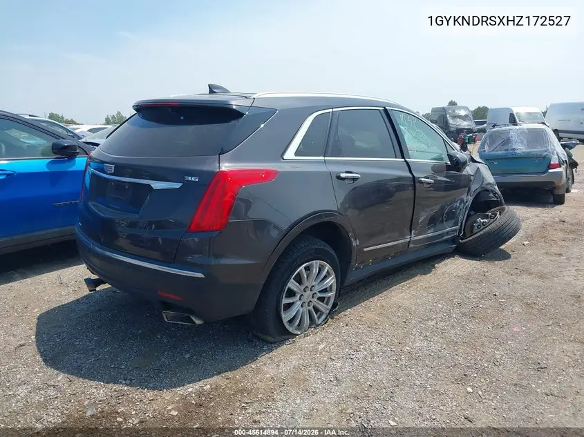 2017 Cadillac Xt5 Luxury VIN: 1GYKNDRSXHZ172527 Lot: 45614894