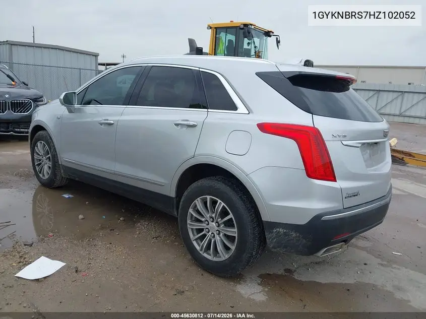 2017 Cadillac Xt5 Luxury VIN: 1GYKNBRS7HZ102052 Lot: 45630812