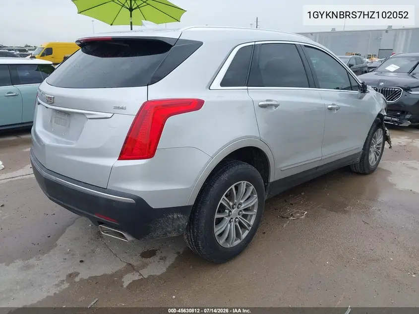 2017 Cadillac Xt5 Luxury VIN: 1GYKNBRS7HZ102052 Lot: 45630812