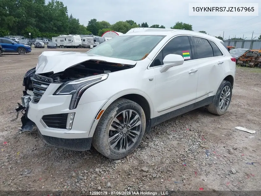 2018 Cadillac Xt5 Premium Luxury VIN: 1GYKNFRS7JZ167965 Lot: 12590179