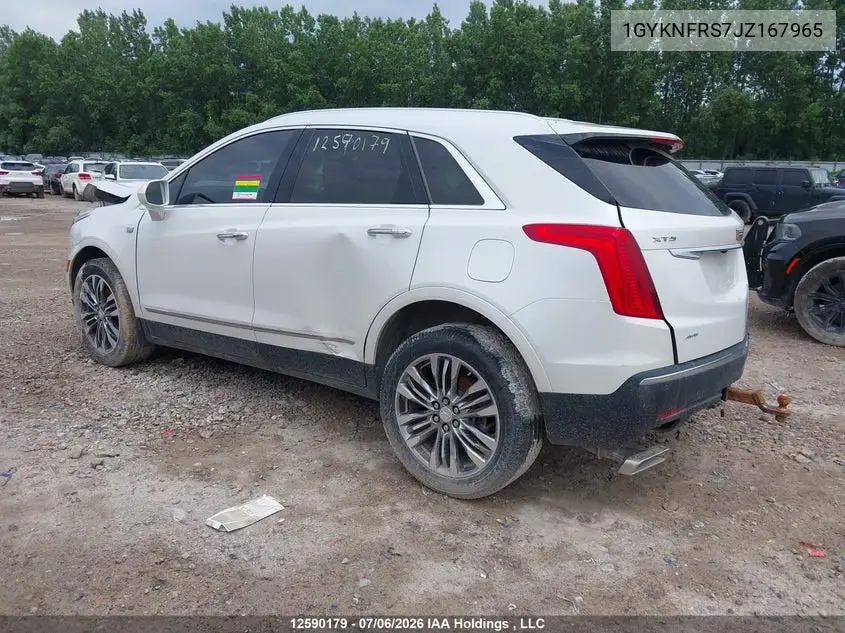 2018 Cadillac Xt5 Premium Luxury VIN: 1GYKNFRS7JZ167965 Lot: 12590179