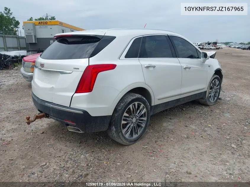 2018 Cadillac Xt5 Premium Luxury VIN: 1GYKNFRS7JZ167965 Lot: 12590179