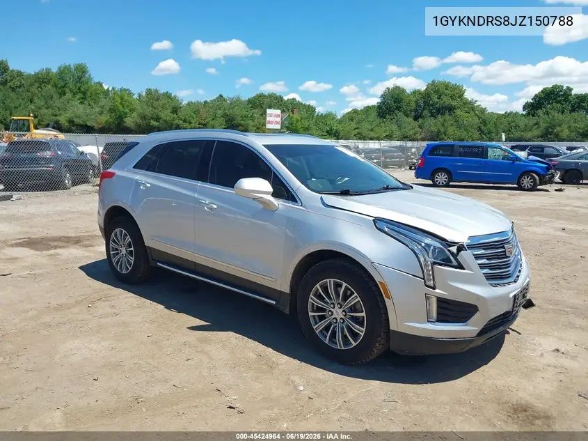 1GYKNDRS8JZ150788 2018 Cadillac Xt5 Luxury