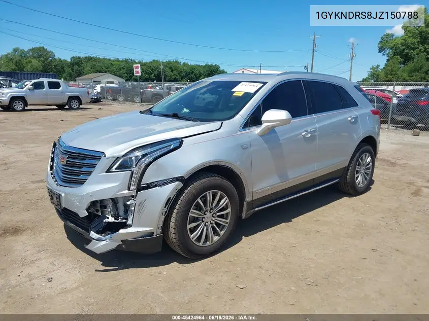 1GYKNDRS8JZ150788 2018 Cadillac Xt5 Luxury