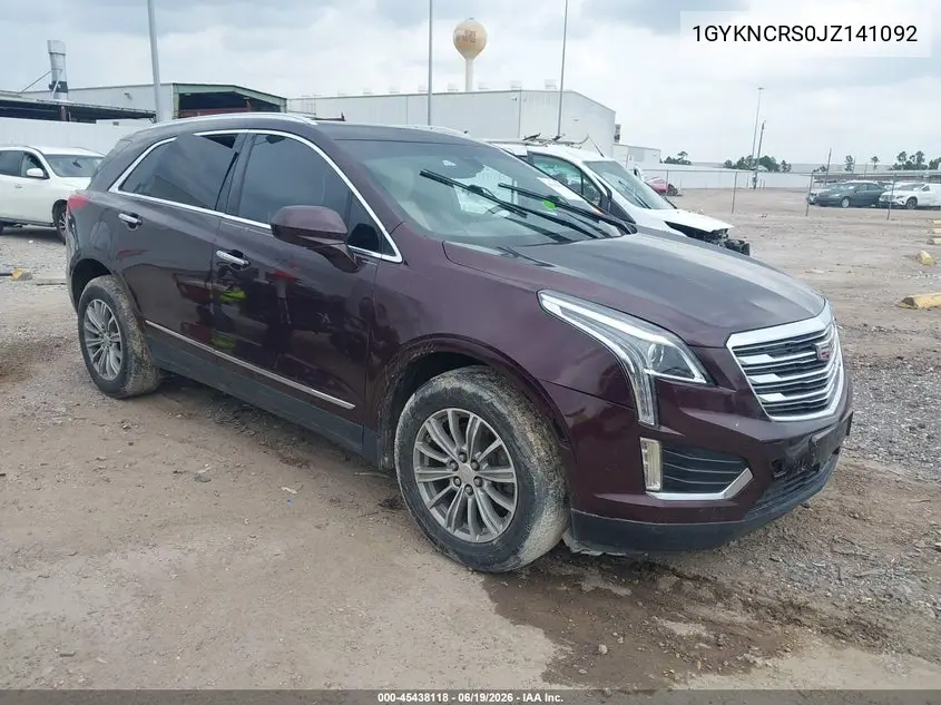 2018 Cadillac Xt5 Luxury VIN: 1GYKNCRS0JZ141092 Lot: 45438118