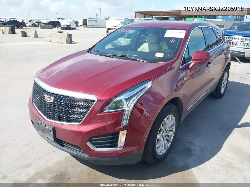 2018 Cadillac Xt5 Standard VIN: 1GYKNARSXJZ205918 Lot: 45522282