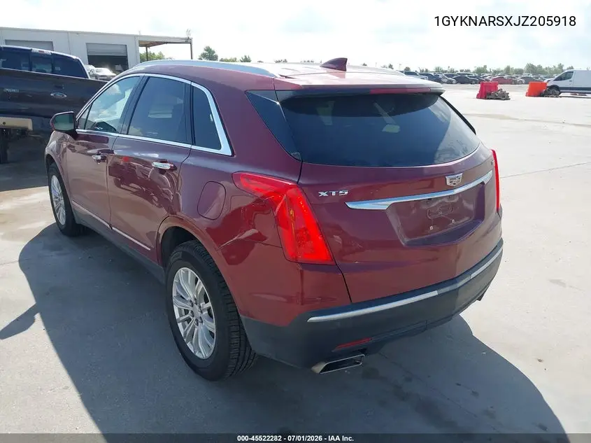 2018 Cadillac Xt5 Standard VIN: 1GYKNARSXJZ205918 Lot: 45522282