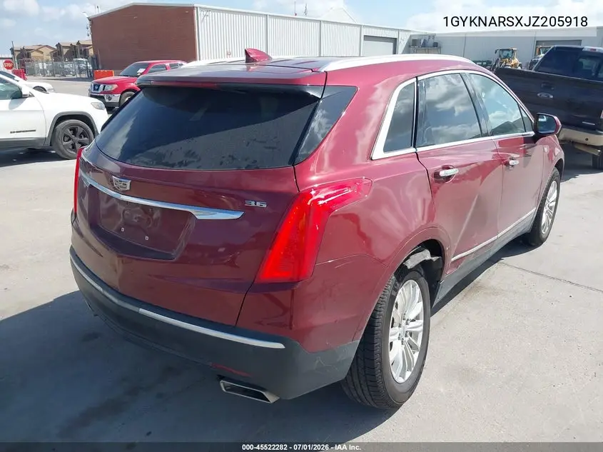 2018 Cadillac Xt5 Standard VIN: 1GYKNARSXJZ205918 Lot: 45522282