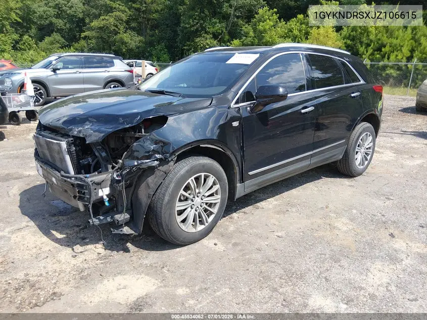2018 Cadillac Xt5 Luxury VIN: 1GYKNDRSXJZ106615 Lot: 45534062