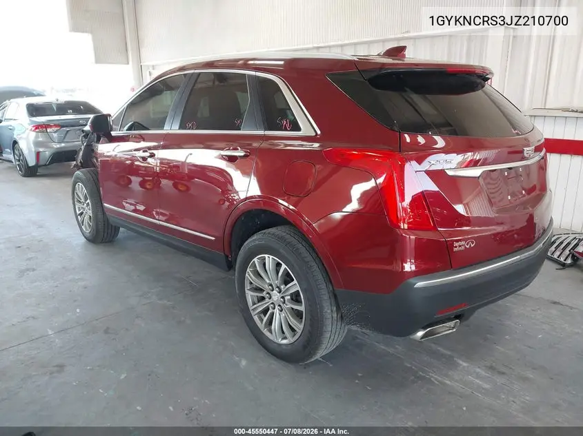 2018 Cadillac Xt5 Luxury VIN: 1GYKNCRS3JZ210700 Lot: 45550447