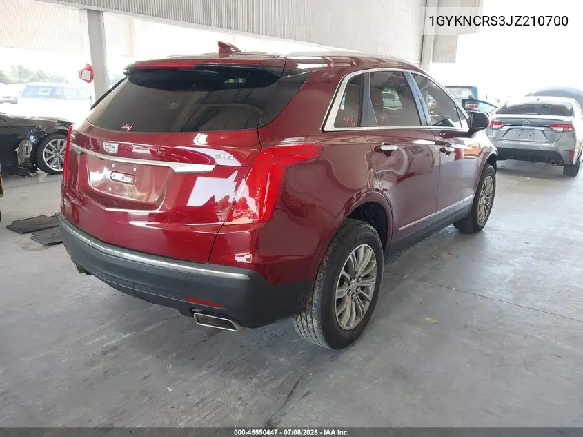 2018 Cadillac Xt5 Luxury VIN: 1GYKNCRS3JZ210700 Lot: 45550447