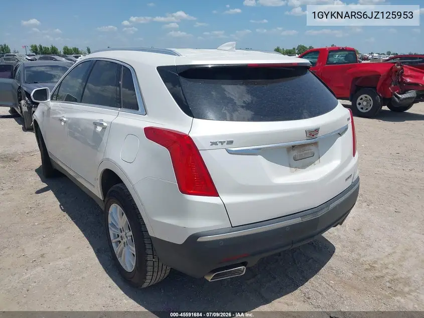 2018 Cadillac Xt5 Standard VIN: 1GYKNARS6JZ125953 Lot: 45591684