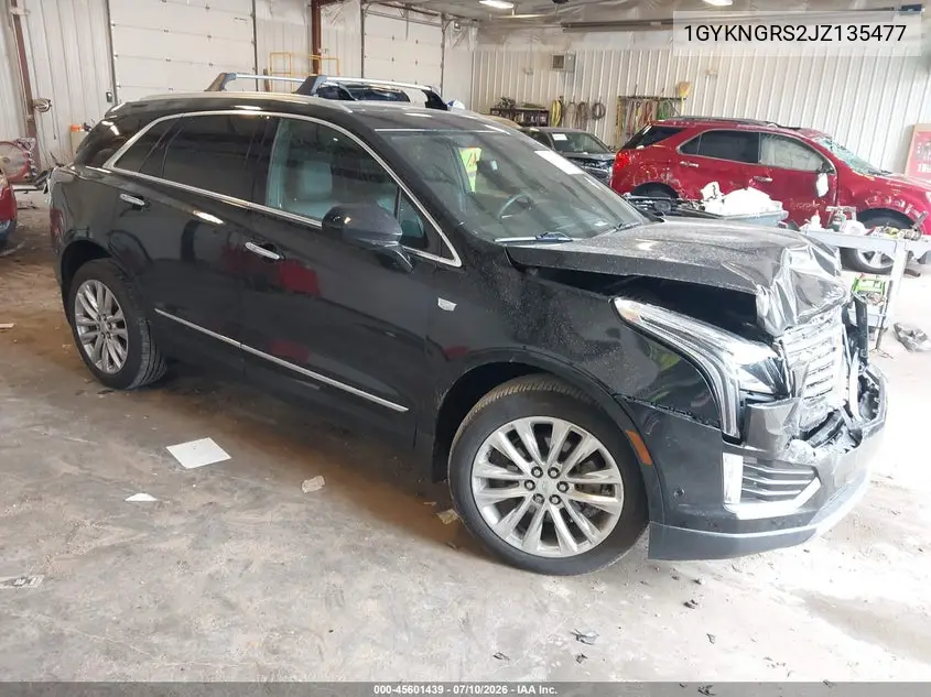 2018 Cadillac Xt5 Platinum VIN: 1GYKNGRS2JZ135477 Lot: 45601439
