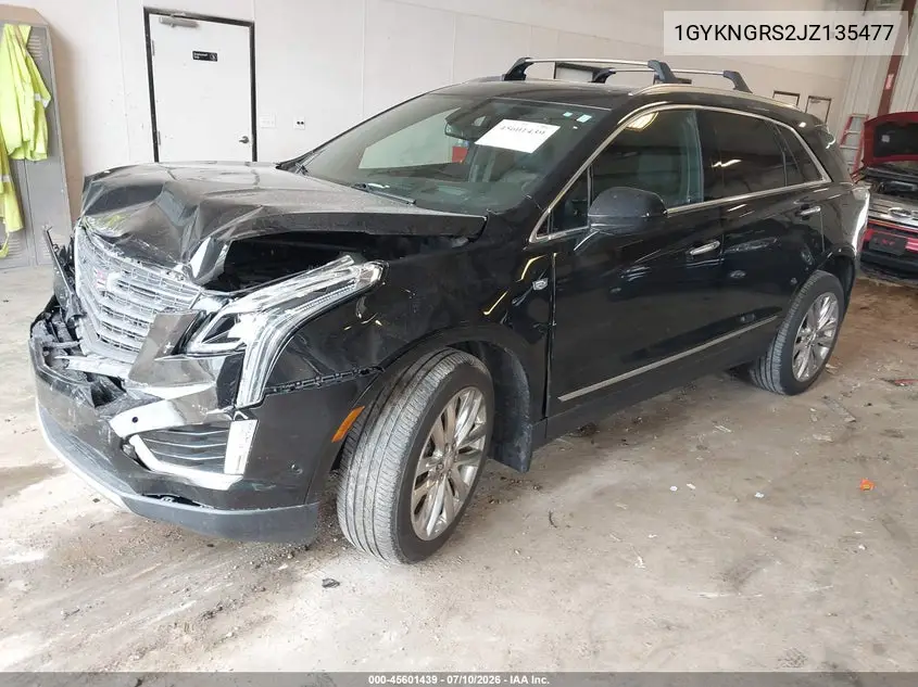 2018 Cadillac Xt5 Platinum VIN: 1GYKNGRS2JZ135477 Lot: 45601439