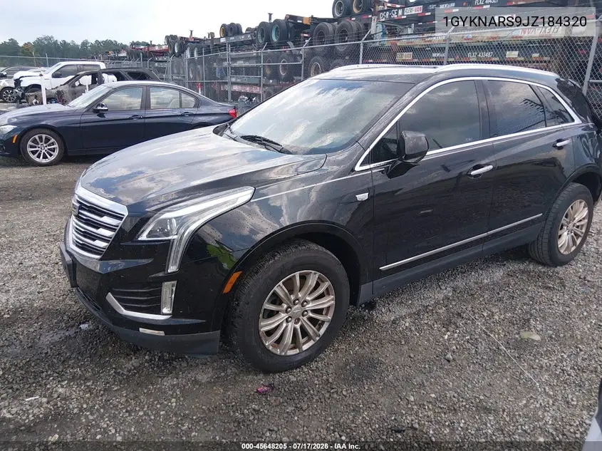 2018 Cadillac Xt5 Standard VIN: 1GYKNARS9JZ184320 Lot: 45648205