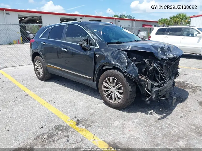 2018 Cadillac Xt5 Luxury VIN: 1GYKNCRS9JZ138692 Lot: 45681478