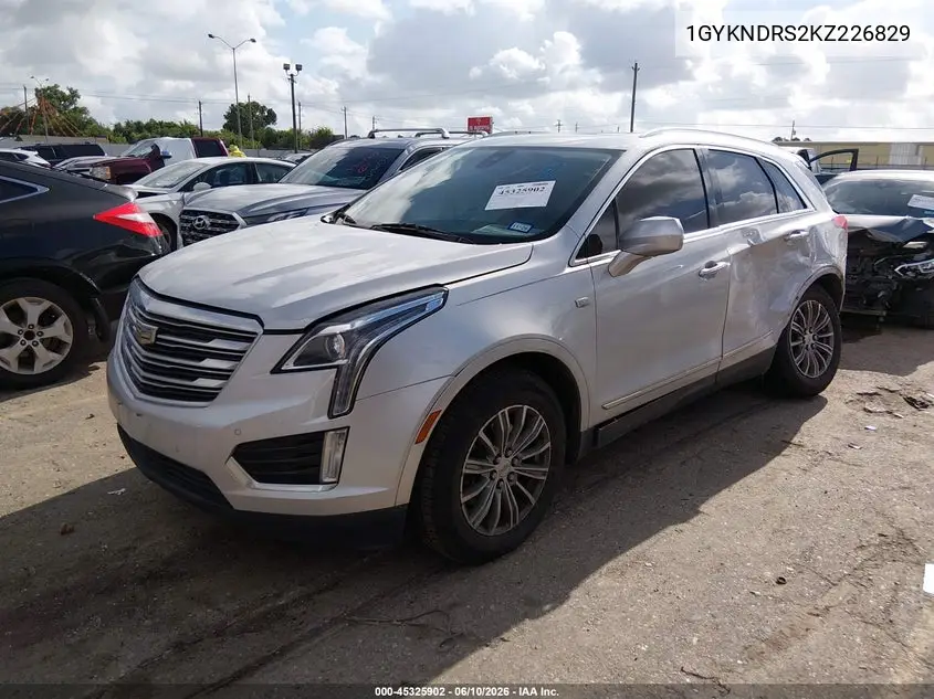 2019 Cadillac Xt5 Luxury VIN: 1GYKNDRS2KZ226829 Lot: 45325902