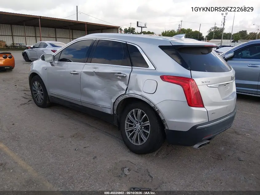 2019 Cadillac Xt5 Luxury VIN: 1GYKNDRS2KZ226829 Lot: 45325902