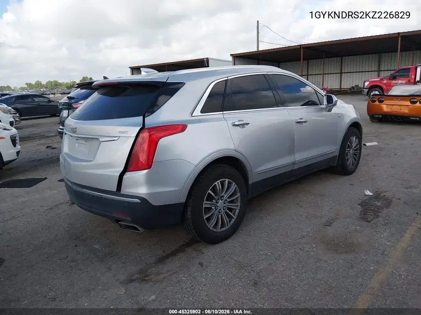 2019 Cadillac Xt5 Luxury VIN: 1GYKNDRS2KZ226829 Lot: 45325902
