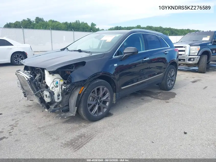 2019 Cadillac Xt5 Luxury VIN: 1GYKNDRS5KZ276589 Lot: 45361045