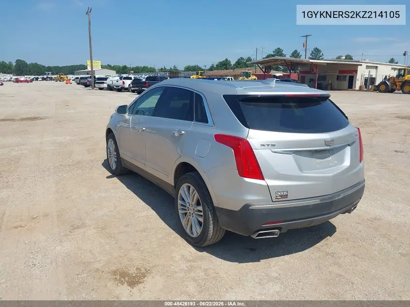 2019 Cadillac Xt5 Premium Luxury VIN: 1GYKNERS2KZ214105 Lot: 45426193