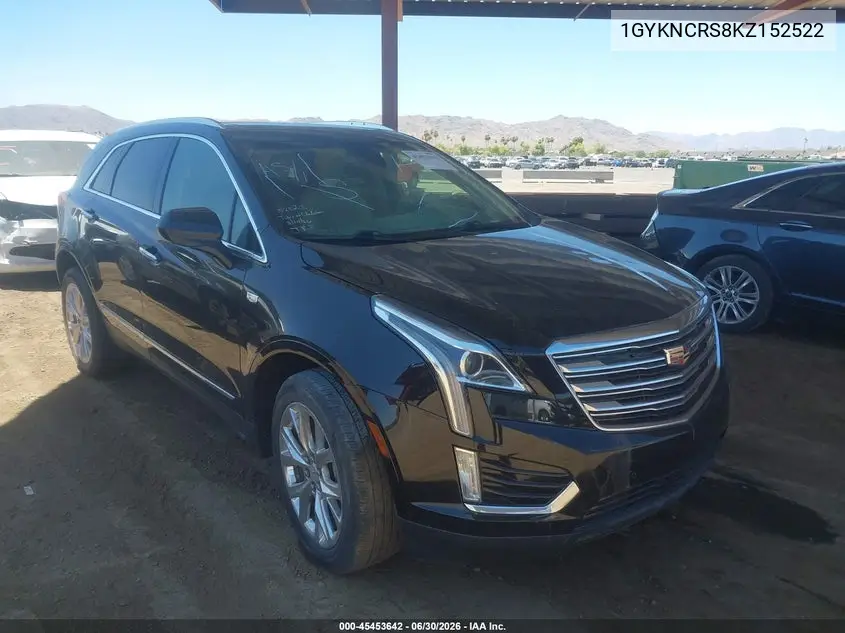 2019 Cadillac Xt5 Luxury VIN: 1GYKNCRS8KZ152522 Lot: 45453642