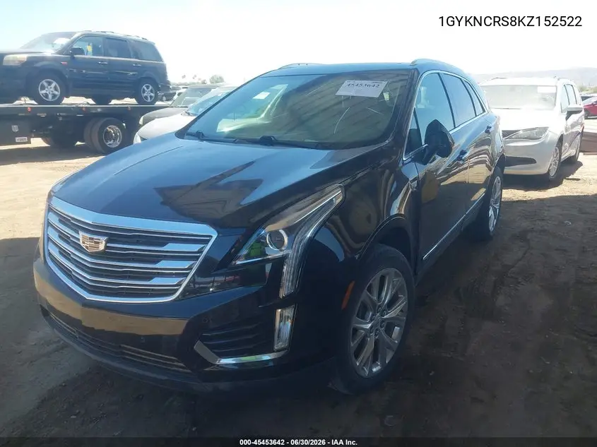 2019 Cadillac Xt5 Luxury VIN: 1GYKNCRS8KZ152522 Lot: 45453642