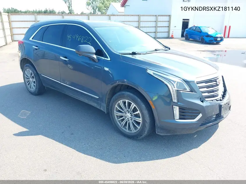 2019 Cadillac Xt5 Luxury VIN: 1GYKNDRSXKZ181140 Lot: 45496822