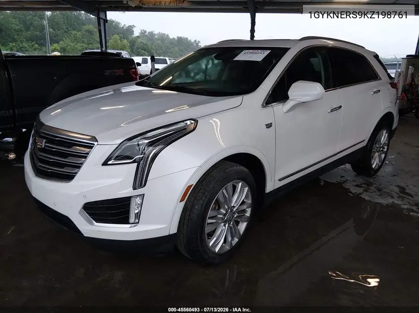 2019 Cadillac Xt5 Premium Luxury VIN: 1GYKNERS9KZ198761 Lot: 45560493