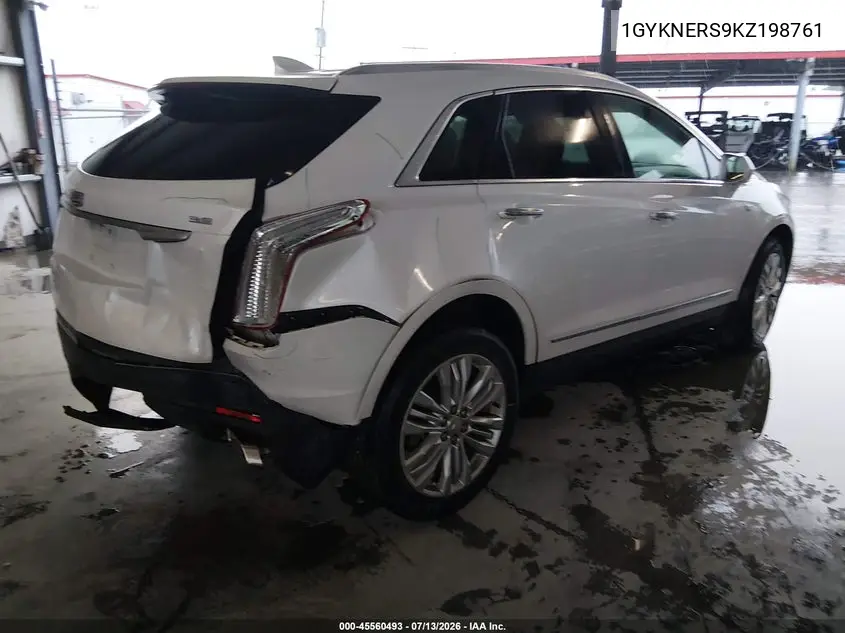 2019 Cadillac Xt5 Premium Luxury VIN: 1GYKNERS9KZ198761 Lot: 45560493
