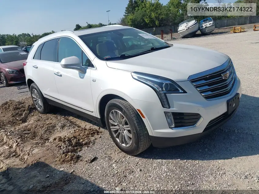 2019 Cadillac Xt5 Luxury VIN: 1GYKNDRS3KZ174322 Lot: 45575001