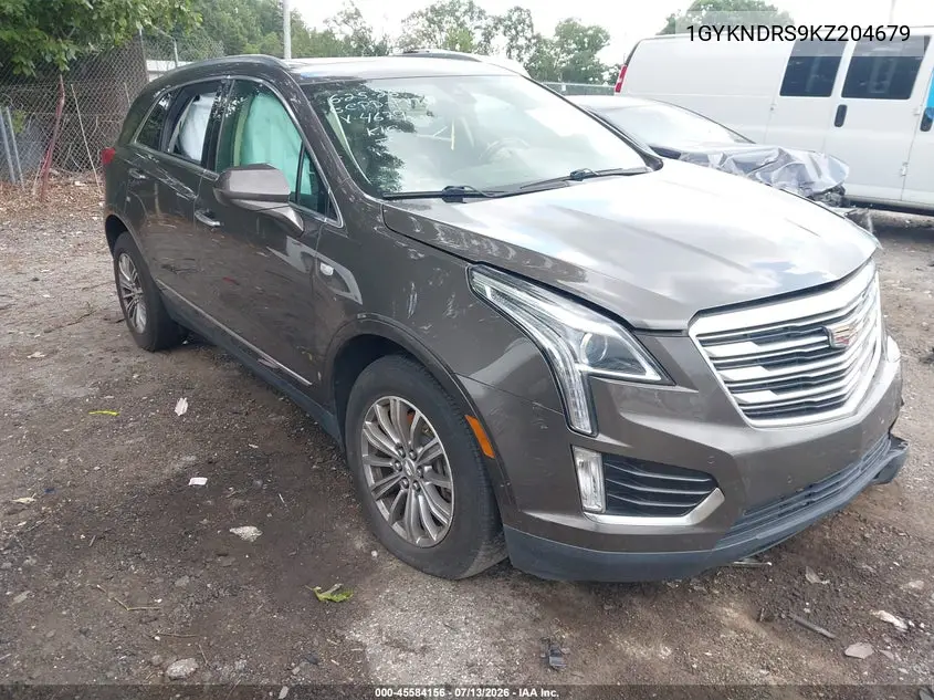 2019 Cadillac Xt5 Luxury VIN: 1GYKNDRS9KZ204679 Lot: 45584156