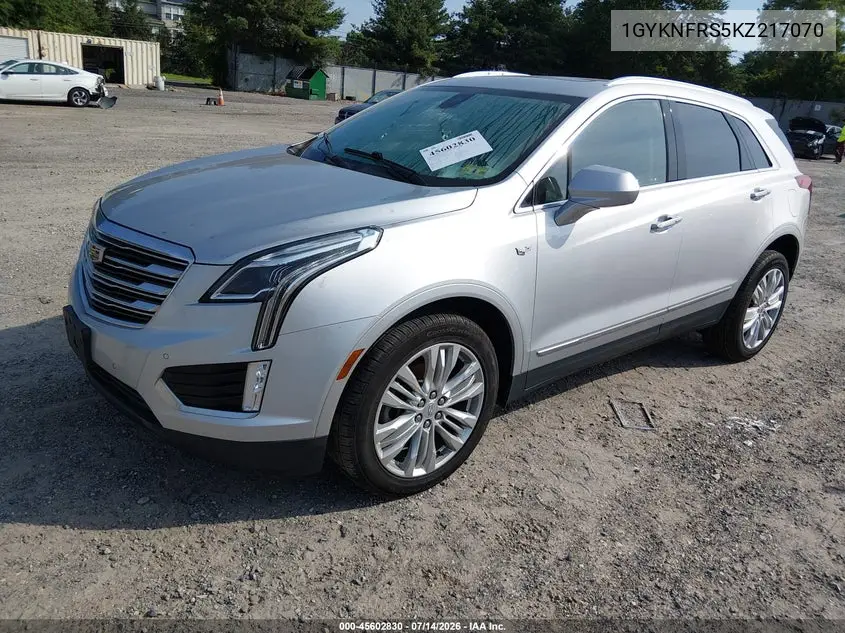 2019 Cadillac Xt5 Premium Luxury VIN: 1GYKNFRS5KZ217070 Lot: 45602830