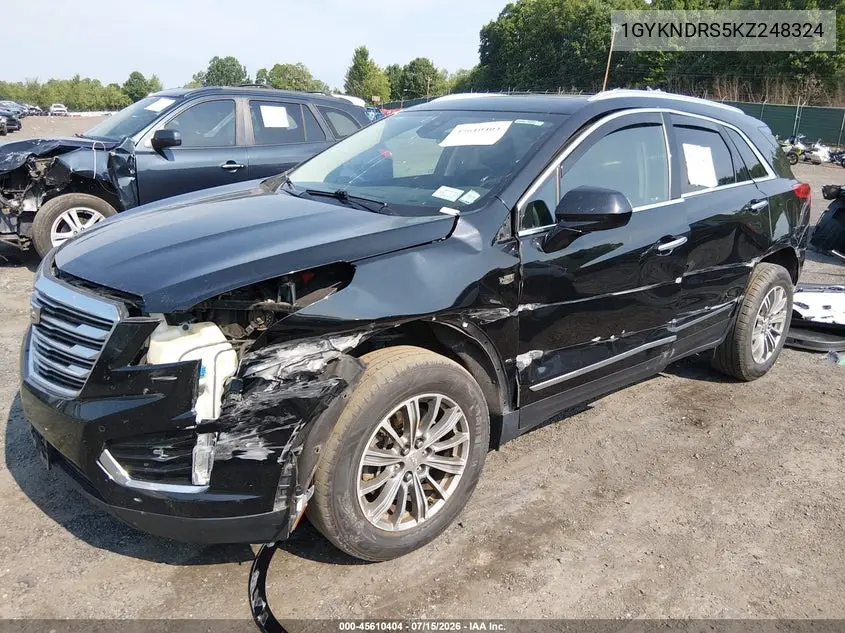 2019 Cadillac Xt5 Luxury VIN: 1GYKNDRS5KZ248324 Lot: 45610404