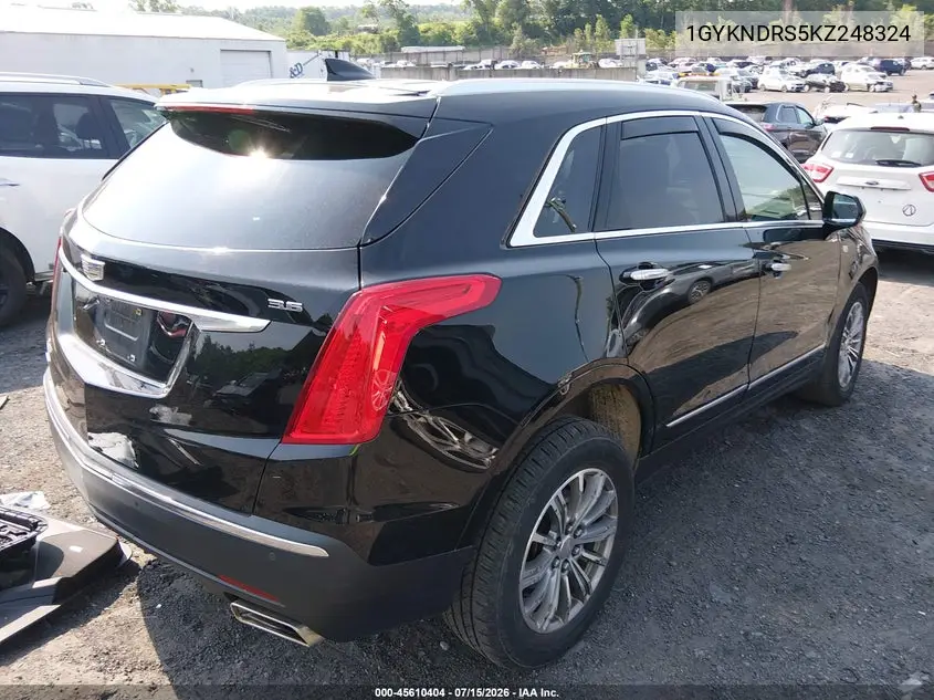 2019 Cadillac Xt5 Luxury VIN: 1GYKNDRS5KZ248324 Lot: 45610404