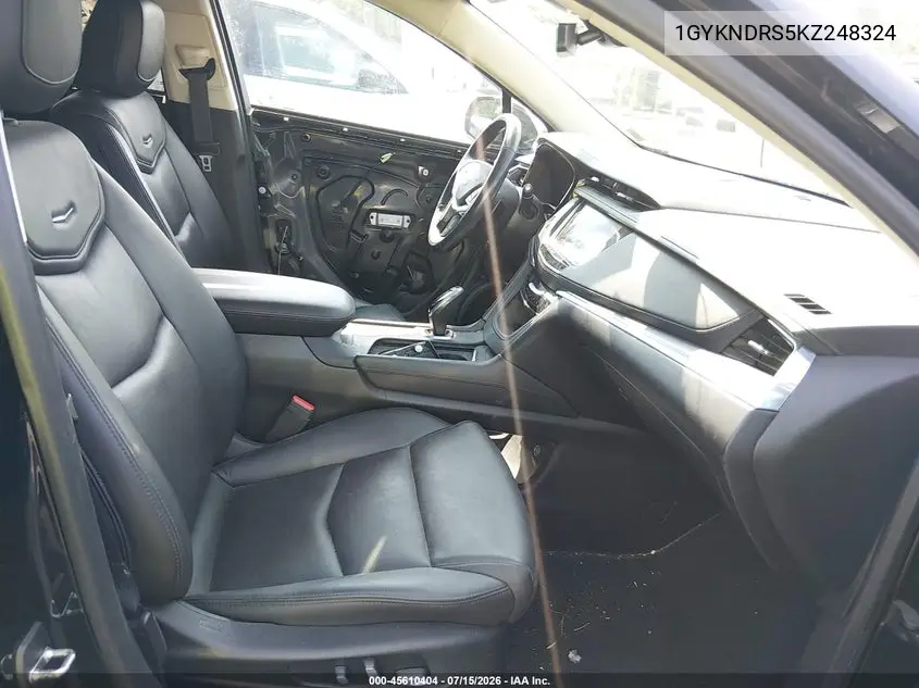 2019 Cadillac Xt5 Luxury VIN: 1GYKNDRS5KZ248324 Lot: 45610404