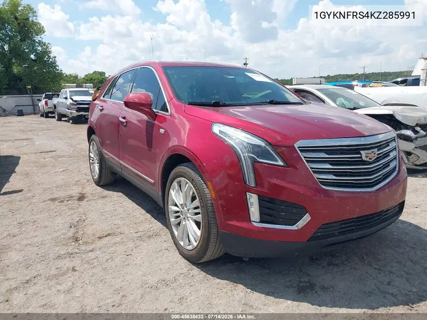 2019 Cadillac Xt5 Premium Luxury VIN: 1GYKNFRS4KZ285991 Lot: 45638432