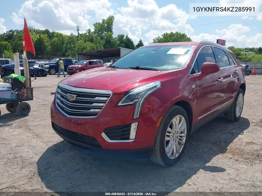 2019 Cadillac Xt5 Premium Luxury VIN: 1GYKNFRS4KZ285991 Lot: 45638432