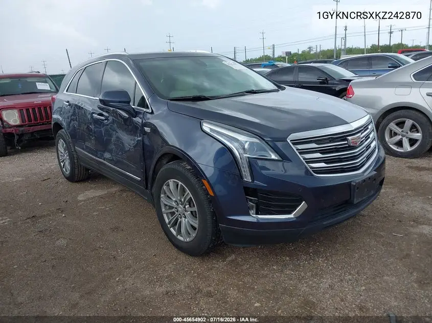 2019 Cadillac Xt5 Luxury VIN: 1GYKNCRSXKZ242870 Lot: 45654902