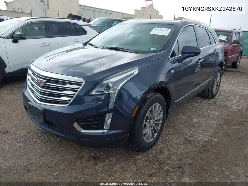 2019 Cadillac Xt5 Luxury VIN: 1GYKNCRSXKZ242870 Lot: 45654902