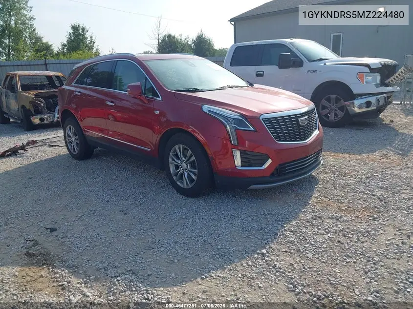 2021 Cadillac Xt5 Awd Premium Luxury VIN: 1GYKNDRS5MZ224480 Lot: 45477251