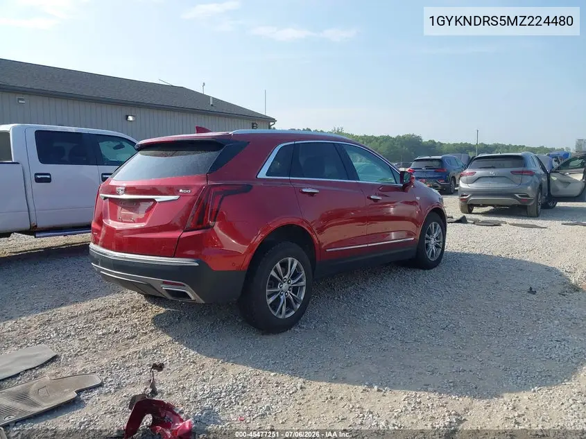 2021 Cadillac Xt5 Awd Premium Luxury VIN: 1GYKNDRS5MZ224480 Lot: 45477251