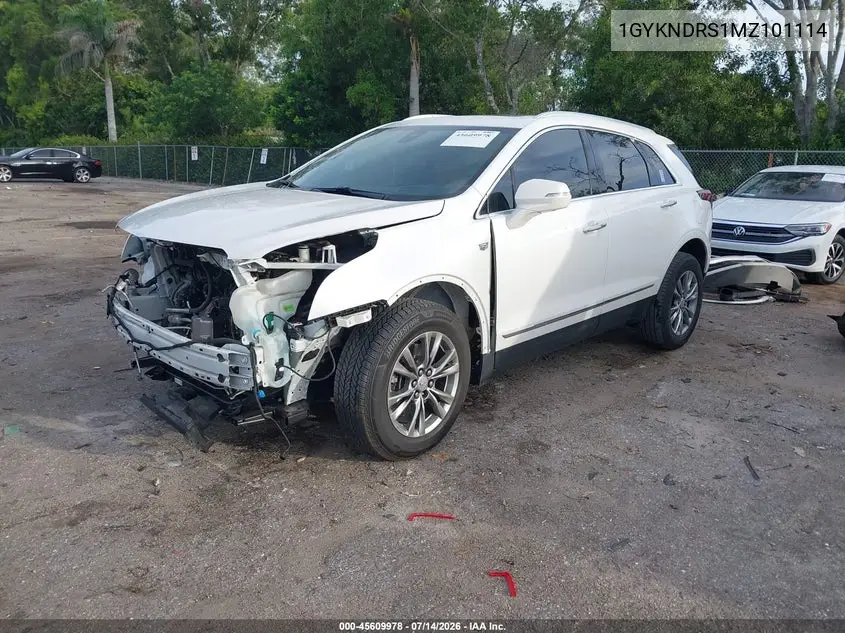 2021 Cadillac Xt5 Awd Premium Luxury VIN: 1GYKNDRS1MZ101114 Lot: 45609978
