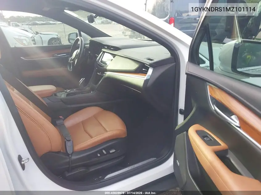 2021 Cadillac Xt5 Awd Premium Luxury VIN: 1GYKNDRS1MZ101114 Lot: 45609978