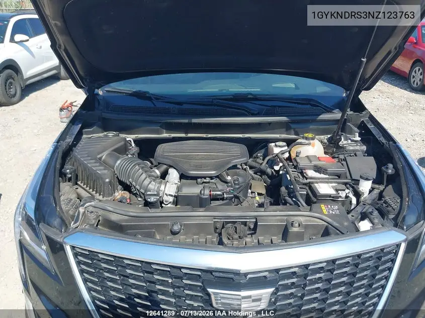 2022 Cadillac Xt5 VIN: 1GYKNDRS3NZ123763 Lot: 12641289